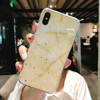 Lovebay Phone Case For iPhone 11 6 6s 7 8 Plus X XR XS Max Luxury Bling Gold Foil Marble Glitter Soft TPU For iPhone 11 Pro Max