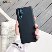 candy color silicone phone case for huawei p30 lite pro p20 lite p10 p smart plus z 2019 2018 matte soft tpu back cover