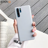 candy color silicone phone case for huawei p30 lite pro p20 lite p10 p smart plus z 2019 2018 matte soft tpu back cover