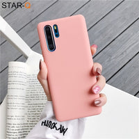 candy color silicone phone case for huawei p30 lite pro p20 lite p10 p smart plus z 2019 2018 matte soft tpu back cover