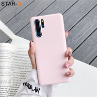 candy color silicone phone case for huawei p30 lite pro p20 lite p10 p smart plus z 2019 2018 matte soft tpu back cover