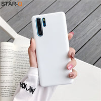 candy color silicone phone case for huawei p30 lite pro p20 lite p10 p smart plus z 2019 2018 matte soft tpu back cover