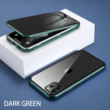 KISSCASE Magnetic Privacy Glass Case for iPhone 11 XR XS Case Anti-Spy 360 Protective Magnet Case for iPhone 11 Pro 6S 7 8 Cover