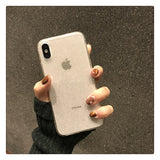 Shining Glitter Powder Black Phone Case For iPhone 11 Pro XR XS Max 8 7 Plus 6S Transparent Soft TPU Shockproof Bling Back Cover