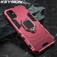 KEYSION Shockproof Case for Samsung A51 A71 A31 Phone Cover for Galaxy S20 Ultra S10 Lite Note 10 Plus A50 A70 A40 A10 A01 A21S