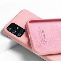 New Original Liquid Silicone Soft Case For Samsung A51 A50 S10 Plus S8 S9 S20 Note 20 Ultra S10E A71 A70 A21S A30 A31 A41 Coque