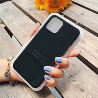 Official With LOGO Silicone Case For iphone 7 8 6 6s plus phone Case For apple iphone 11 pro max xr xs max x se 2020 Cover