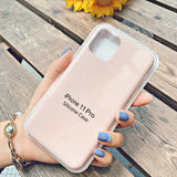 Official With LOGO Silicone Case For iphone 7 8 6 6s plus phone Case For apple iphone 11 pro max xr xs max x se 2020 Cover