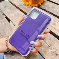 Official With LOGO Silicone Case For iphone 7 8 6 6s plus phone Case For apple iphone 11 pro max xr xs max x se 2020 Cover