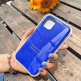 Official With LOGO Silicone Case For iphone 7 8 6 6s plus phone Case For apple iphone 11 pro max xr xs max x se 2020 Cover