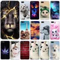 Coque 3D Print For Huawei Y5 Y5 Prime 2018 Soft TPU Silicone For Honor 7A / 7s Funda Bumper Cover For Honor Play 7 Phone Case