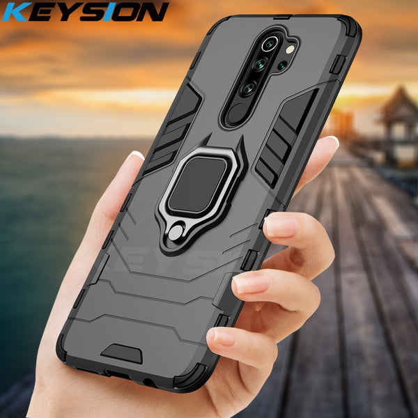 KEYSION Shockproof Case for Redmi 9A 9C Note 8 Pro 9s 8 8A 7 7A 8T K20 Back Phone Cover for Xiaomi Mi 9T A2 A3 Mi 9 SE mi 9 lite