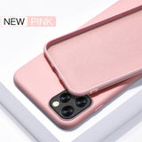 YISHANGOU Case For Apple iPhone 11 12 Pro Max SE 2 2020 6 S 7 8 Plus X XS MAX XR Cute Candy Color Couples Soft Silicone Cover