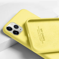 YISHANGOU Case For Apple iPhone 11 12 Pro Max SE 2 2020 6 S 7 8 Plus X XS MAX XR Cute Candy Color Couples Soft Silicone Cover