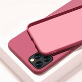 YISHANGOU Case For Apple iPhone 11 12 Pro Max SE 2 2020 6 S 7 8 Plus X XS MAX XR Cute Candy Color Couples Soft Silicone Cover