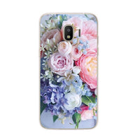 For Samsung Galaxy J2 Case 5.0"inch Cute Flower Printed TPU Cover For Samsung J2 2018 SM-J250F J 2 2J mobile phone cases coque